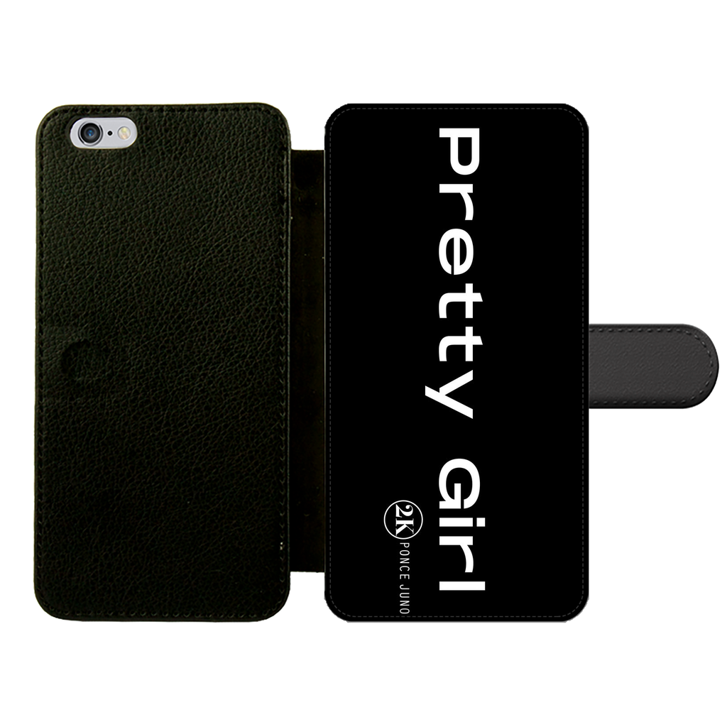 Pretty Girl Phone Cases Front Printed Wallet Cases