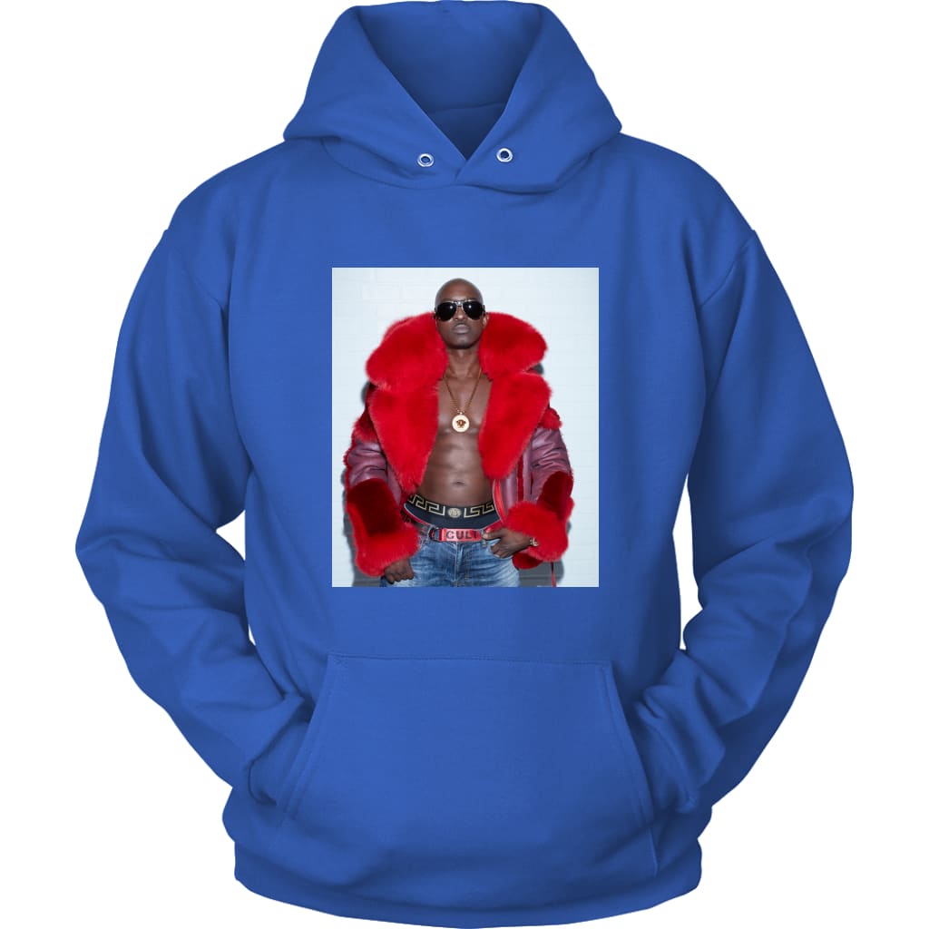 2K Bare Red Photo Hoodie - Royal Blue / S