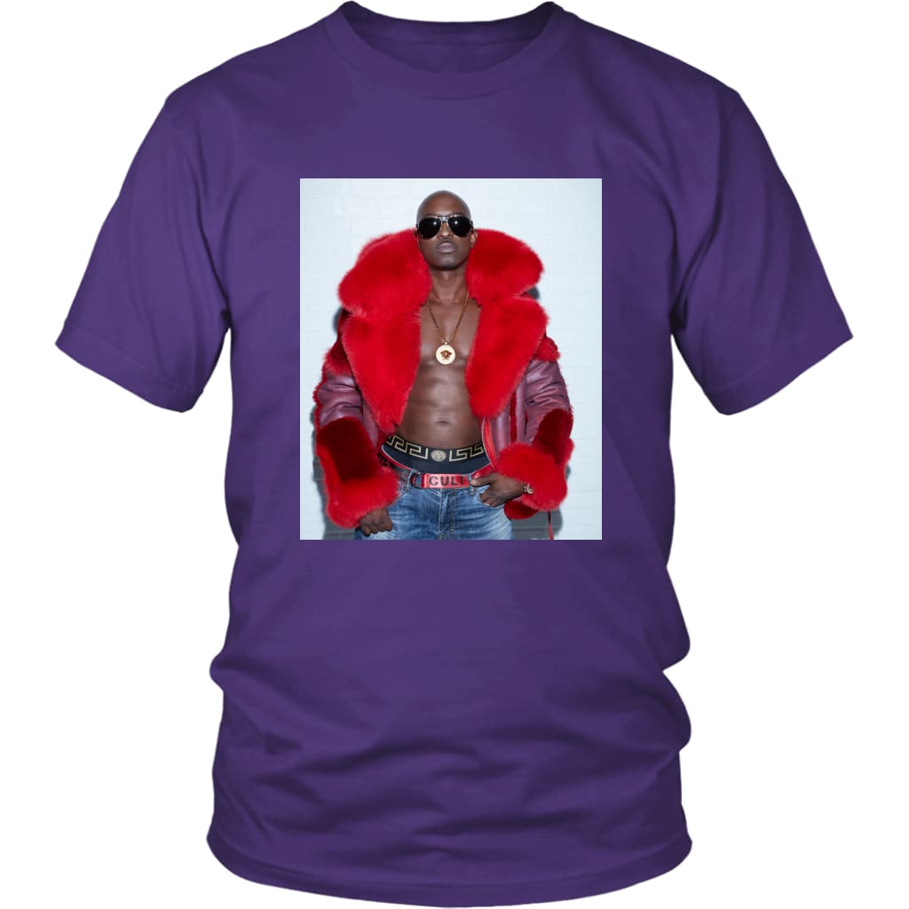 2K Bare Red Photo Unisex T-shirt - Purple / S