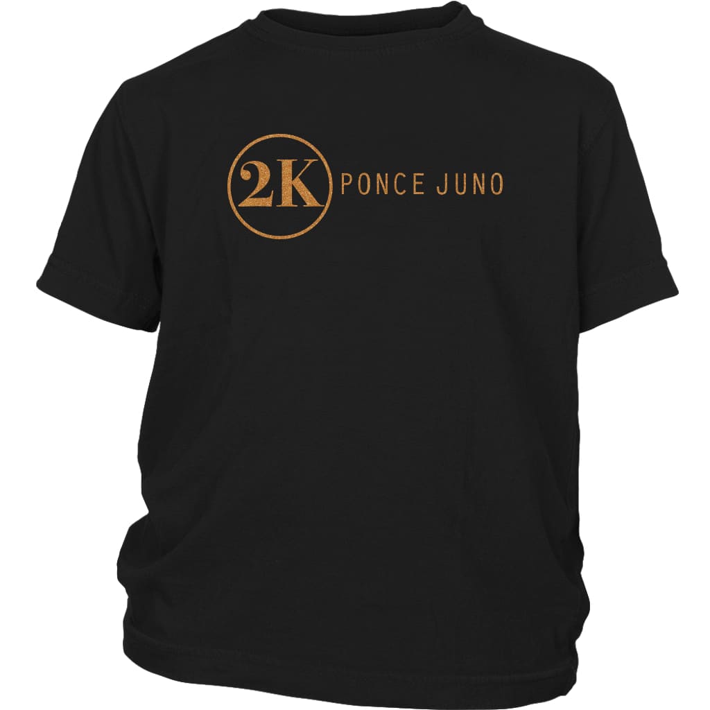 2K Gold Kids T-Shirt - Black / XS