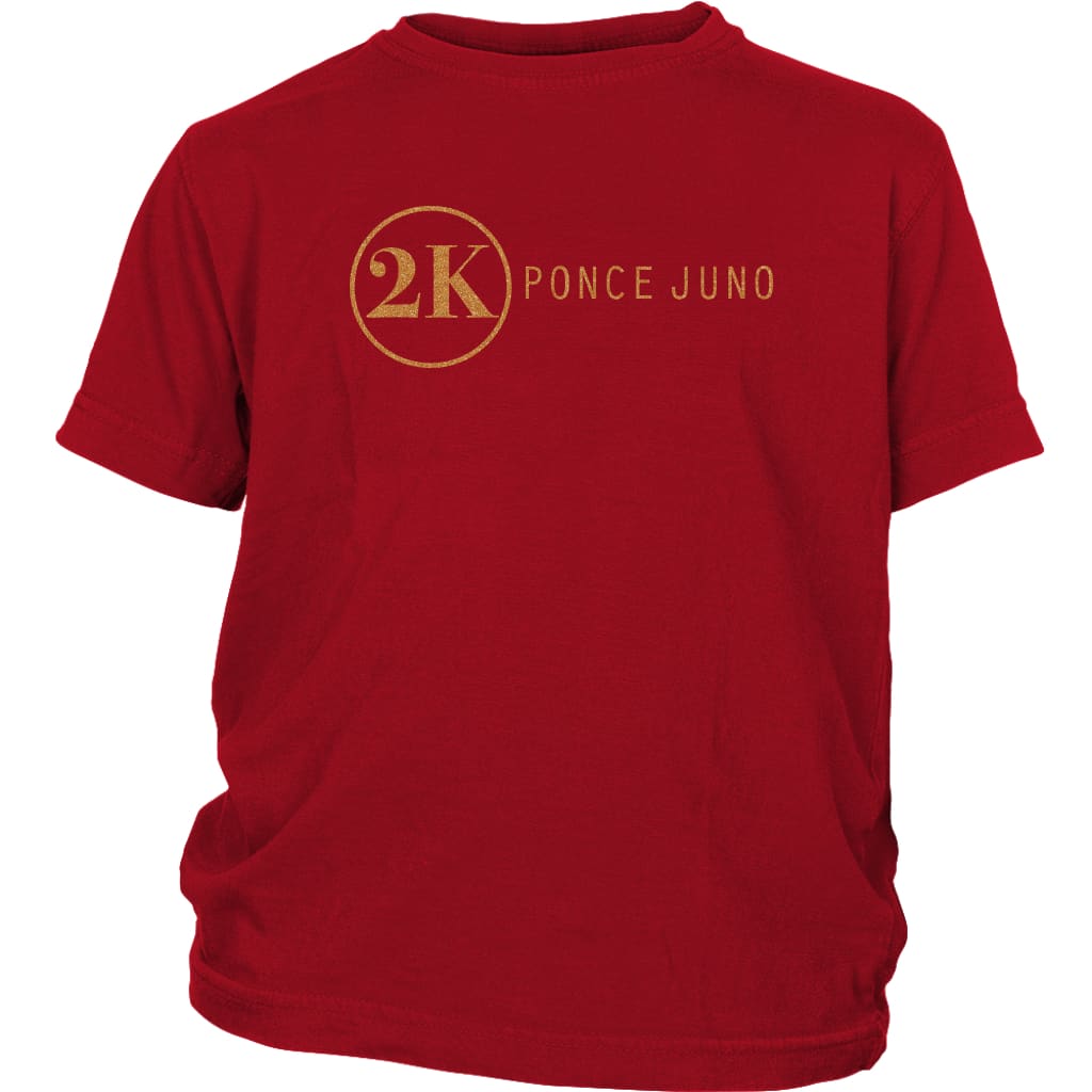 2K Gold Kids T-Shirt - Red / XS