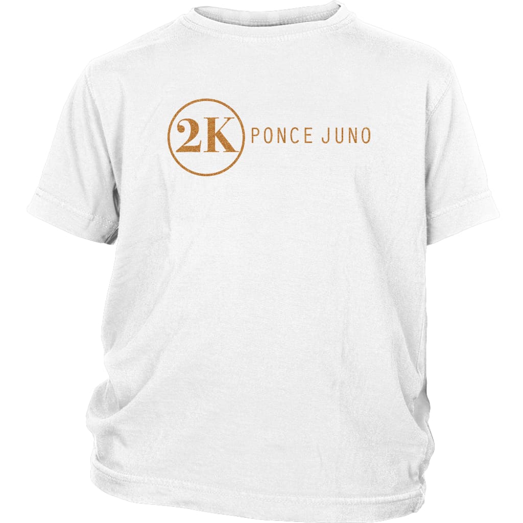 2K Gold Kids T-Shirt - White / XS