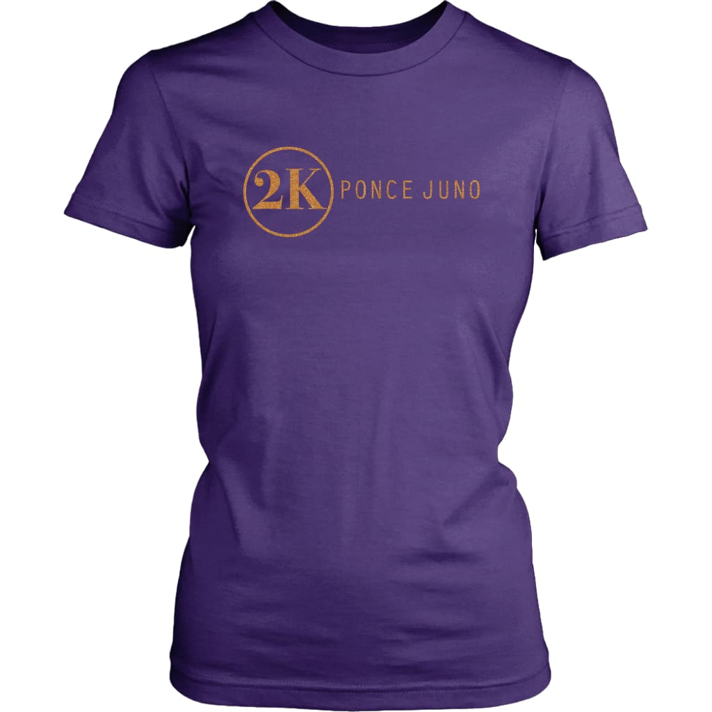 2K Gold Womens Shirt - Purple / XS
