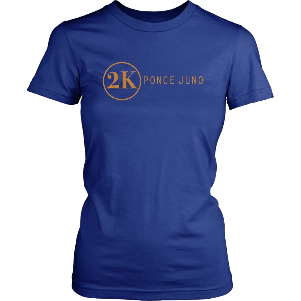 2K Gold Womens Shirt - Royal Blue / XS