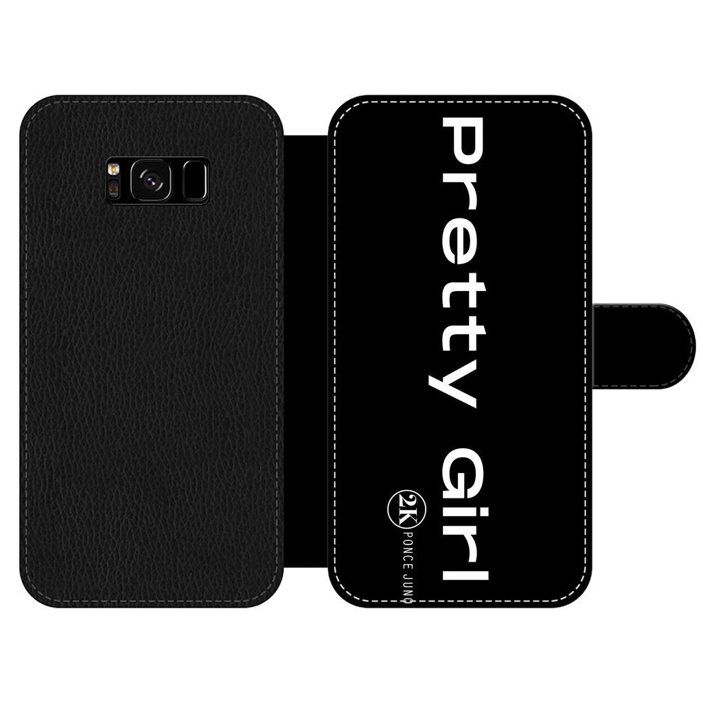 Pretty Girl Phone Cases Front Printed Wallet Cases