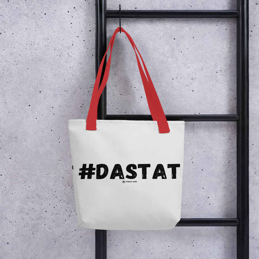 #DaStat White Tote Bag