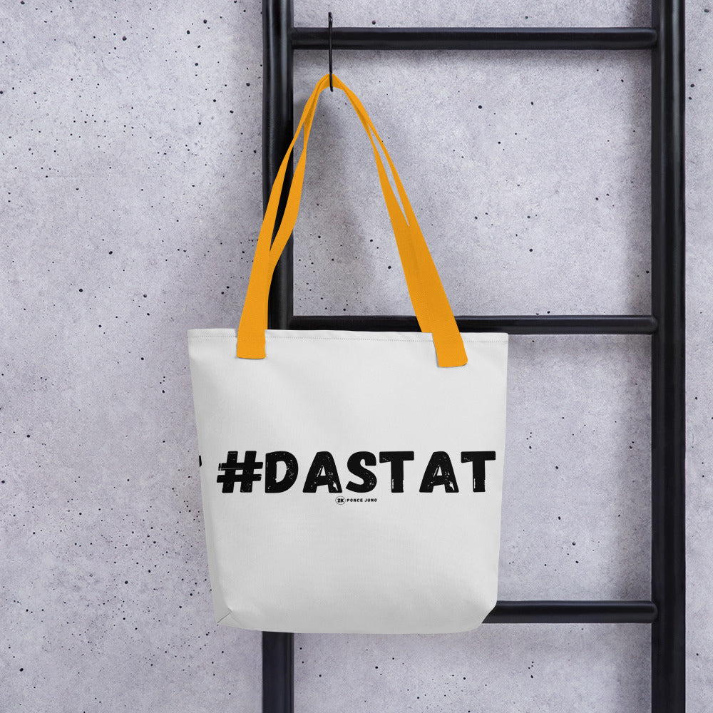 #DaStat White Tote Bag