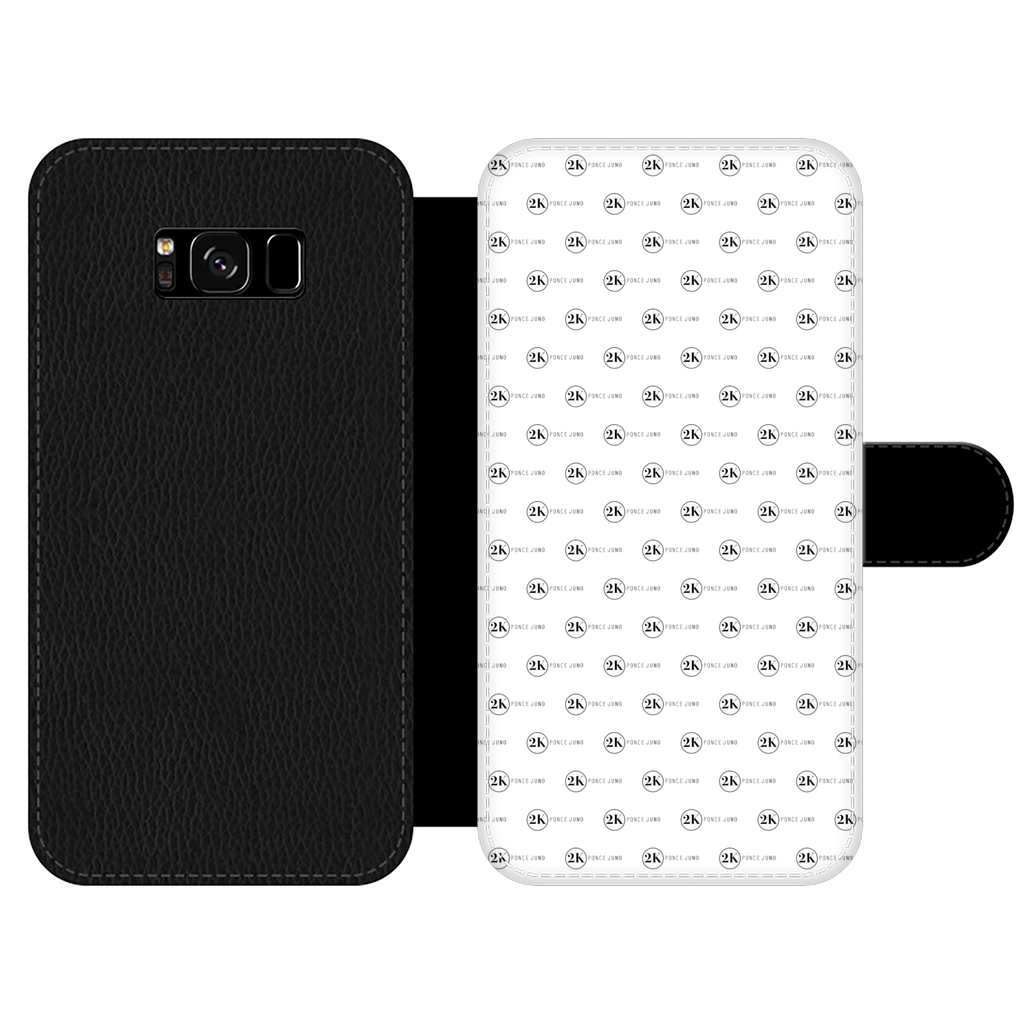 Front Printed White Wallet Cases