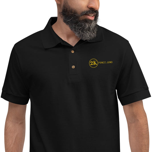 2K Gold Embroidered Polo Shirt