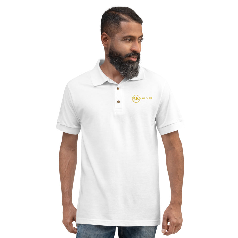 2K Gold Embroidered Polo Shirt