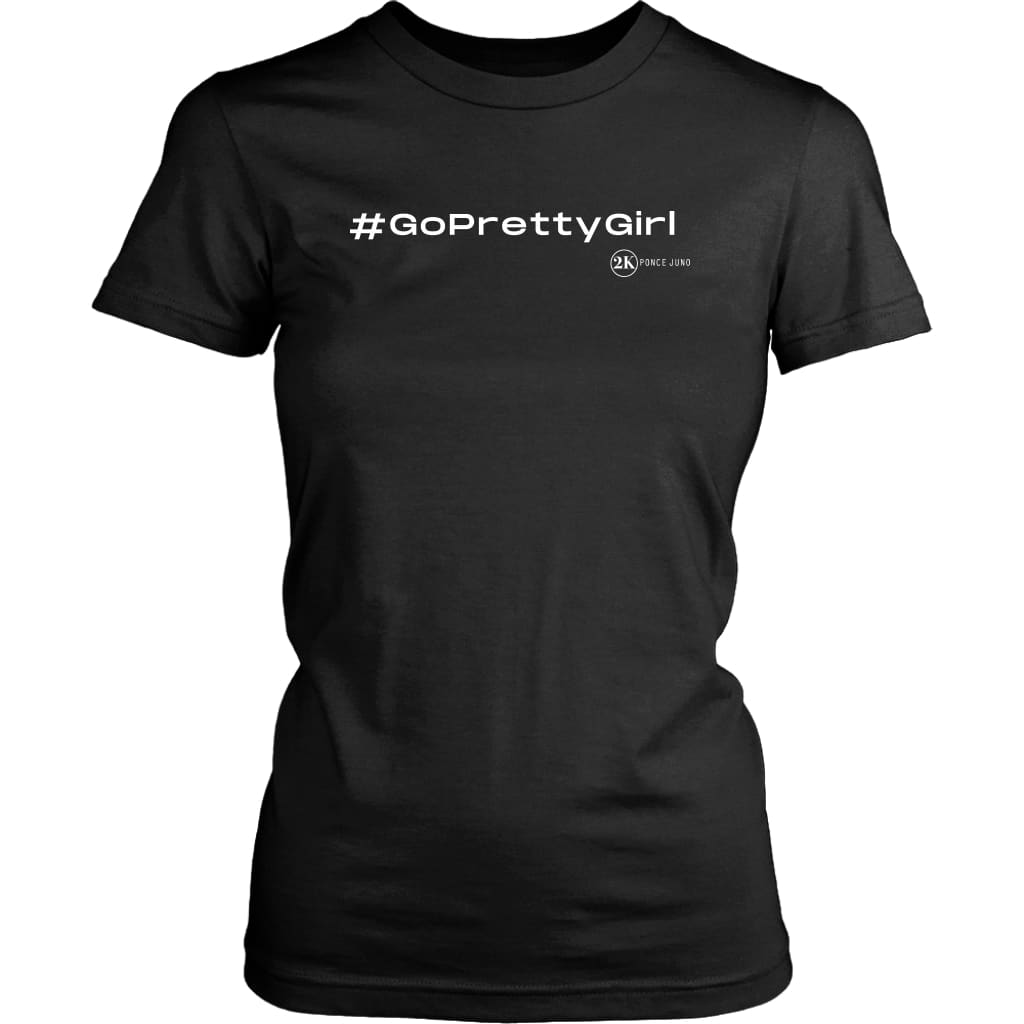 #GoPrettyGirl Womens T-shirts - Black / XS