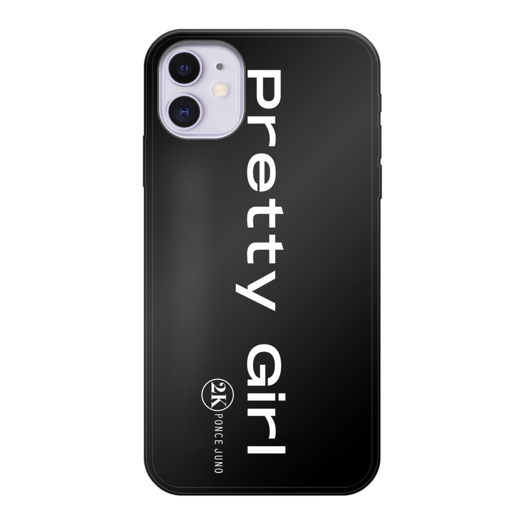 Pretty Girl Phone Cases - Black Soft Case - Apple iPhone 11