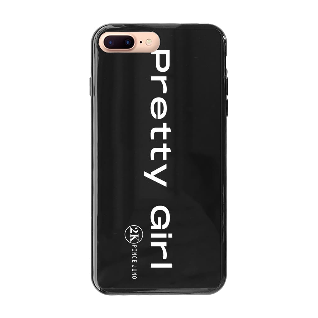 Pretty Girl Phone Cases - Black Soft Case - Apple iPhone 7-8