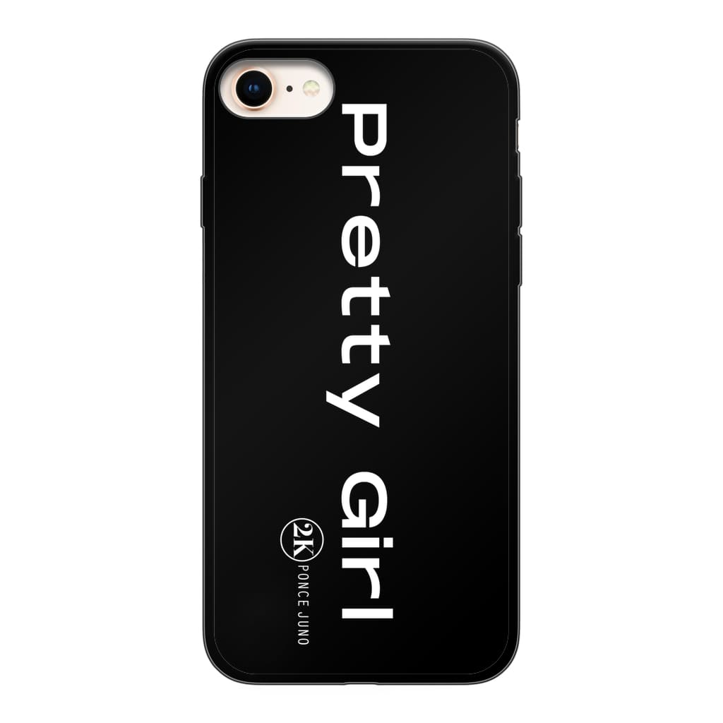 Pretty Girl Phone Cases - Black Soft Case - Apple iPhone 7/8
