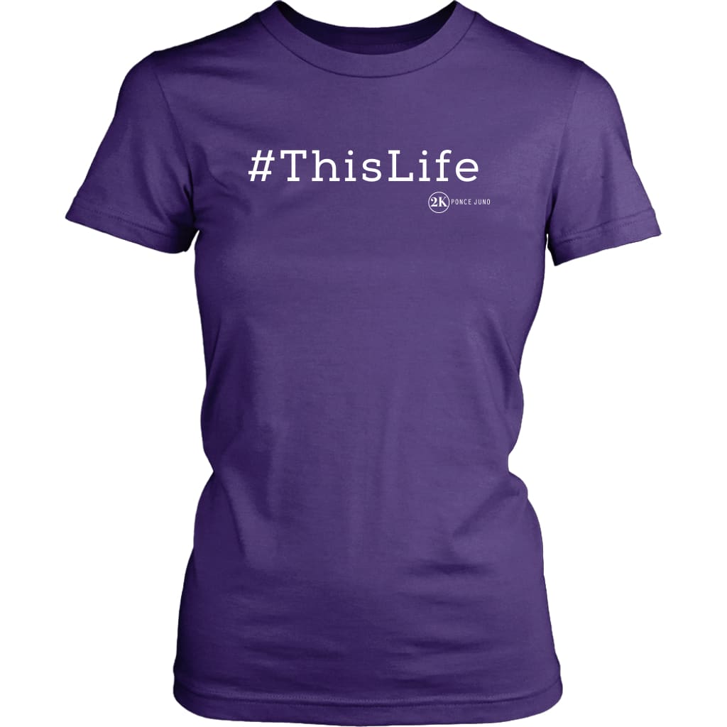 #ThisLife Womens Tshirt - District Shirt / Purple / XS