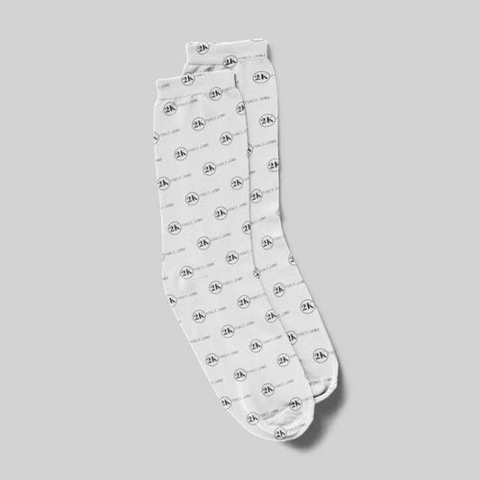 White Tube Socks - 45X10 cm